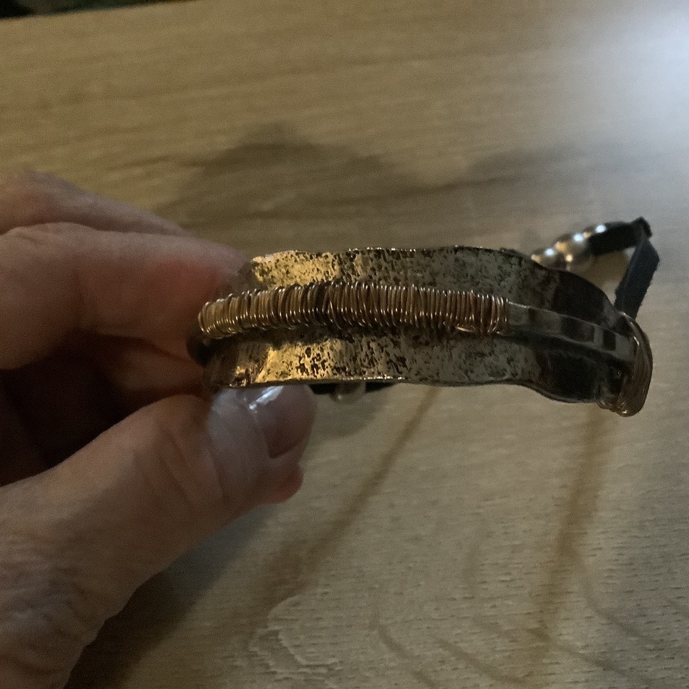 Silver and copper bracelet
